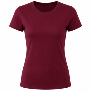 Camisetas de Cuello Redondo para Mujer, Ligeras, 100% Algodón, Transpirables, con Apliques, de Venta Caliente, Corte Regular, Hombros Caídos, Casuales, de Verano - Product Image 4