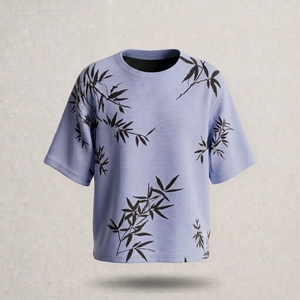 Camiseta de Verano para Mujer, Corte Ajustado, Manga Corta, Cuello Redondo, Algodón y Elastano - Product Image 5