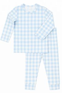 JALBEBE Set pigiama unisex per neonati 2 pezzi, manica lunga, in morbido cotone modal ed elastan, tinta unita, per casa, tutte le stagioni, top e pantaloni - Product Image 6