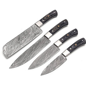 Ensemble de couteaux de cuisine en acier Damas de qualité supérieure, design moderne et épuré, couteaux de chef professionnels, lame durable haute performance pour la cuisine - Product Image 6