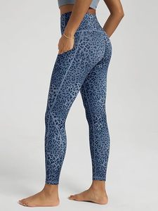 Women's <b>Leopard</b> Sexy High Waisted Yoga <b>Leggings</b> Knitted Stretch Pockets Soft Breathable Tummy Control Non-See-Through Workout - Product Image 2