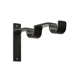 Soporte de Cortina Moderno de Latón Cepillado, Soporte de Pared Minimalista con Lazo, Soportes de Metal Resistentes para Barra de Cortina, Herrajes para Cortinas de Ventana - Product Image 2