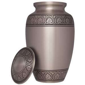 Urne commémorative pour cendres humaines taille adulte - Urne funéraire en métal pour exposition à domicile - Petit vase commémoratif pour restes - Product Image 6