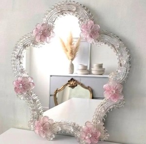 Miroir mural en verre encadré royal fait main de luxe SN HANDICRAFTS de Delhi - Product Image 1