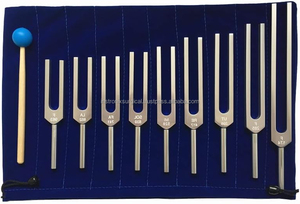 Juego de 9 diapasones de solfeo sin peso para meditación con estuche enrollable para mazos, el mejor proveedor mayorista - Product Image 4