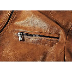 Chaquetas de Cuero de Primera Calidad para Hombre, Color Negro, Chaqueta de Cuero para Hombre de Manga Larga, Producto de Cuero Genuino para Hombre 2026 - Product Image 3