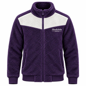 <b>Men's</b> Loose Fit Quality Warm 100% Wool <b>Sherpa</b> <b>Fleece</b> Windproof Eco-Friendly Winter Jacket with Front Zipper Comfortable Fit - Product Image 1