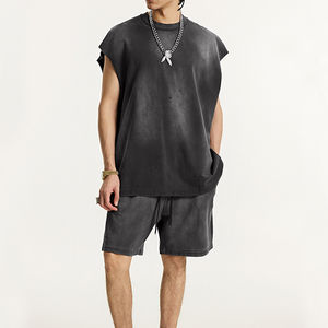 Conjunto de Camiseta sin Mangas y Pantalones Cortos para Hombre, Personalizado 2026, Estilo Casual de Verano, 2 Piezas, Talla Grande, Ropa Deportiva Urbana - Product Image 6