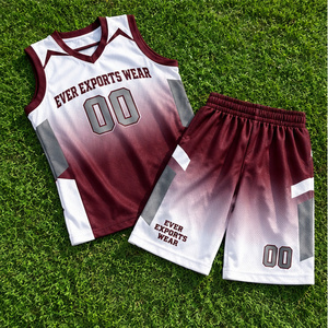 Conjunto de Uniforme de Baloncesto Personalizado Reversible Verificado, Sublimación Degradada a Doble Cara, Malla de Secado Rápido, OEM para Adultos y Jóvenes - Product Image 1