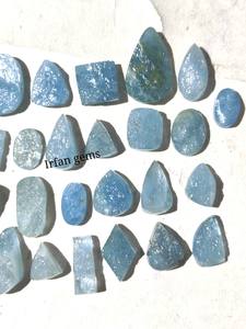 พลอยอัญมณี100% ธรรมชาติดรูซี่ Cabochon คริสตัลพลอยสีฟ้าหลวมจี้เครื่องประดับทำหินจำนวนมาก - Product Image 2