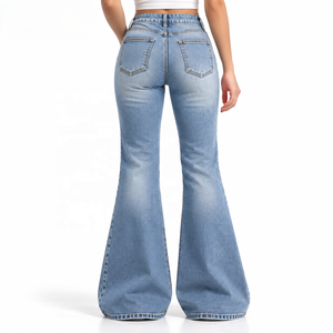 Jeans Cortos para Mujer al por Mayor, Lavado Claro, Marca Privada para Boutiques, Tallas S-XL, Suministro Directo de Fábrica - Product Image 5