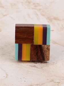 Poignées de porte rustiques en bois et résine pour armoire de cuisine, tiroir, meubles, décoration vintage pour la maison - Product Image 5