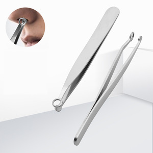 High Precision Nose Hair <b>Removal</b> Tweezers Stainless Steel Durable Manual Nose Hair Trimming <b>Tool</b> for Clean - Product Image 4