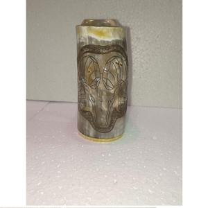 Jarra de Cuerno Hecha a Mano – Taza Rústica para Beber, Estilo Vikingo Tradicional, Vajilla Única para el Hogar, Fiestas y Regalos - Product Image 2