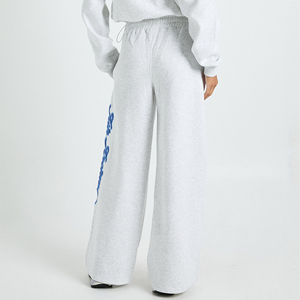 Personalized DTF Custom Cotton Polyester Casual <b>Wide</b> <b>Leg</b> <b>Pants</b> OEM Logo Printed <b>Lounge</b> Trousers Streetwear Fashion for Women - Product Image 2