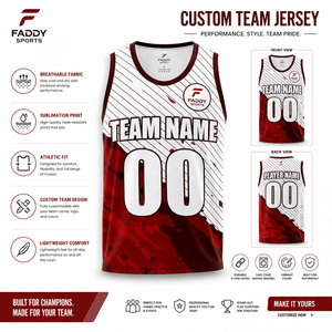 Maillot de basket-ball personnalisé pour hommes, sublimation, respirant, séchage rapide, uniforme d'équipe, vêtements de sport en maille personnalisés, débardeur d'entraînement - Product Image 5