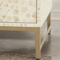 Commode de luxe moderne en os incrusté à 3 tiroirs, faite à la main, écologique, durable, réglable, grande capacité, portable, pour la maison