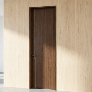 Puertas Interiores de Madera Compuesta al por Mayor Directo de Fábrica, Conjuntos de Puertas Precolgadas para Proyectos de Hoteles y Apartamentos - Product Image 2