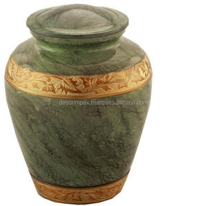 Trending Modern Metal Adult Cremation Urn with Tabletop <b>Vase</b> Function Eco-Friendly High Quality <b>Memorial</b> Urn for Human Ashes - Product Image 1