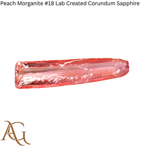 Morganite pêche # 18 boules de saphir corindon synthétique créé en laboratoire, fusion flamme simulée, 100 grammes - Product Image 3