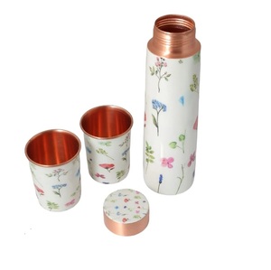 Adults Drinking Water Flowing Copper Bottle Large Marketing Enamel Printed Water Bottle With Leak Proof Lead - Product Image 1