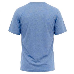 Camiseta Oversize de Algodón 100% con Logotipo Personalizado al por Mayor, Estilo Urbano, Lisa, Azul, para Hombre, Venta al por Mayor - Product Image 3
