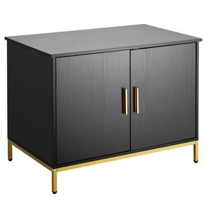 Clettiera per gatti in stile moderno custodia per mobili 27.6 \ "armadietto per lettiera nascosta in metallo con impugnatura per soggiorno camera da letto - Product Image 1