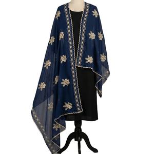 ผ้าคลุมศีรษะฮิญาบผ้าฝ้ายโพลีเอสเตอร์ปักลายดอกไม้ประดับคริสตัลแบบใหม่ปี 2026 |   ผ้าคลุมศีรษะมุสลิมขนาดใหญ่ ระบายอากาศได้ดี เหมาะสำหรับสวมใส่ทุกวันในช่วงฤดูร้อน - Product Image 1