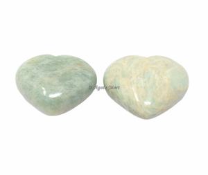 Vente en gros d'agate œil de tigre en cristal naturel en forme de cœur gonflé pour la guérison et l'amour Décoration avec mots de produit en jade - Product Image 2