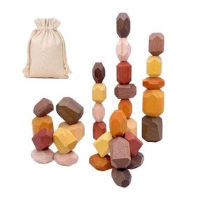 Eco-Friendly Waldorf Montessori Geometric Education Toys Tumi Ishi <b>Blocks</b> rainbow <b>Wood</b> <b>Blocks</b> for Kids - Product Image 2