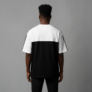 T-shirt Homme Coupe Boxy Épaules Tombantes Couleur Personnalisable 100% Coton 210 GSM Épais pour l'Été – Vêtement Urbain Tendance - Product Image 2