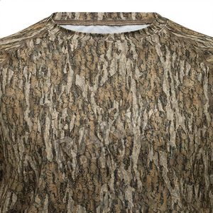 T-shirt camouflage respirant pour homme, 100 % coton, col rond, pour la randonnée, la chasse et l'entraînement - Product Image 4