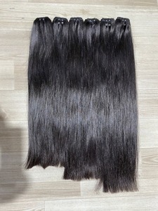 Extensions de cheveux humains vietnamiens naturels droits à double tirage 100% cheveux humains tissés à cuticules alignés meilleur prix pour les femmes noires - Product Image 4