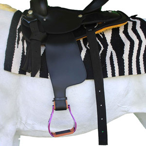 Estribos Premium de Aluminio Ligero para Exhibición Ecuestre Western, con Diseño Intrincado de Cactus, Inclinados y Angulados de 5 pulgadas, para Carreras de Barriles - Product Image 5