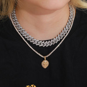 18K Gold Plated Lion Head Pendant With Crystal Rhinestones Micro Insert Hiphop <b>Charm</b> Unisex Animal Themed Jewelry Gift - Product Image 1