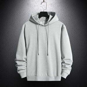 Sweat-shirt à capuche uni pour homme, coupe classique, 100% coton, vêtements décontractés d'hiver, impression numérique - Product Image 4