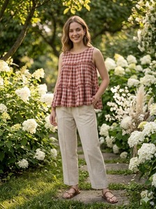 Latest Women Casual and Office Wear in Linen Cotton Kurti Set Comfortable Fit for Summer Special Collection Readymade for Women - Product Image 5