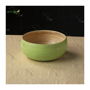 Customizable OEM/ODM Reusable Ocean Leaf Bamboo Bowl Set Polished for Indoor and Outdoor Use for All Foods - Product Image 6
