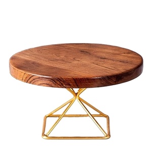 แท่นวางเค้กไม้กระถินเทศงานฝีมือคุณภาพพรีเมียม ดีไซน์ทันสมัย เหมาะสำหรับงานแต่งงาน งานน้ำชา และงานเลี้ยงสุดหรู - Product Image 3