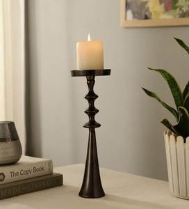 Black Metal Pillar <b>Candle</b> Holder Handmade Customized Metal <b>Candle</b> Stand For Home & Event Decoration <b>Wedding</b> Centerpieces - Product Image 1