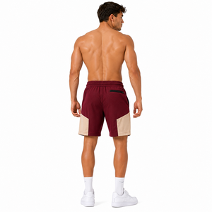 Wholesale High Quality Men Windbreaker Shorts <b>Set</b> Oxford Fabric <b>Waterproof</b> Breathable OEM Service Gym Running Unisex Knee Shorts - Product Image 4