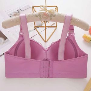 เสื้อชั้นในกีฬาแบบเต็มคัพ ระบายอากาศได้ดี รองรับทรงได้ดีเยี่ยม สำหรับผู้หญิง ออกกำลังกาย ฟิตเนส โยคะ ยิม ผ้าเนื้อยืด แอคทีฟแวร์ ผลิตตามสั่ง OE - Product Image 5