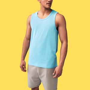 Gilets et débardeurs décontractés pour hommes 100 % coton, grandes tailles, coupe ajustée, anti-boulochage, séchage rapide - Product Image 4