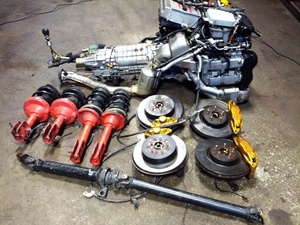 เครื่องยนต์ JDM Subaru WRX STI EJ20T พร้อมเทอร์โบแบบ Twin Scroll VF37 เกียร์ DCCD 6 สปีด ชุดช่วงล่าง ใช้สำหรับเปลี่ยนซ่อม - Product Image 1
