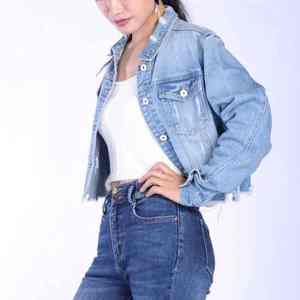 Ropa de Moda de Alta Calidad y Tendencia, Tops de Mezclilla para Mujer, Venta al por Mayor, Diseño y Logotipo Personalizados, Tops de Mezclilla para Mujer - Product Image 4