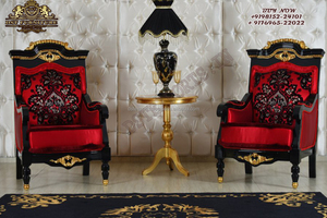 Chaise longue moderne sculptée de luxe en bois de teck taille et couleur personnalisables meubles de maison - Product Image 5