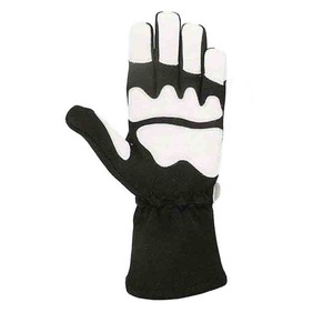 Guantes de Carreras de Medio Dedo, de Nailon, Compatibles con Pantalla Táctil, Negros y Blancos, con Paneles, Unisex, para Actividades al Aire Libre, con Cierre de Cordón - Product Image 3