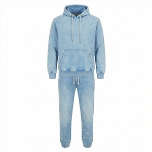 Lightweight Acid Wash <b>Tracksuit</b> Comfortable <b>Plain</b> Unique Design For Men Gym Workout Athletic Premium Jogger Suit Apparel - Product Image 1