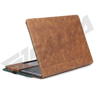 Funda de Piel Auténtica Vintage Crazy Horse de Alta Calidad para Portátil de 15 Pulgadas, con Logotipo Personalizado, para Negocios, Estilo Mensajero - Product Image 3