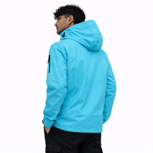 Chaqueta impermeable y transpirable para hombre, ligera, cortavientos, con capucha. - Product Image 3